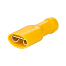 Лопаточный разъем «мама» / желтый / 4,0–6,0 мм² / упаковка из 10 шт. / 9,5 мм