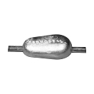 Купить Цинковый каплевидный анод Tecnoseal 00352/A 160x100х40мм с болтовым креплением 250x25x5мм 7ft.ru в интернет магазине Семь Футов