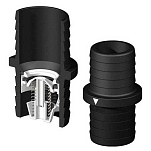 Trudesign TRU90847 MM Обратный клапан Серебристый Black 1 1/4´´