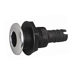 Attwood ATT-68554-1 через корпус 68554-1  Black / Silver 3/4´´