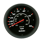Спидометр Suzuki 4\", 80 км/ч, 50 миль, черный 3410093J20000