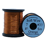 Uni products ZSWSOR-UNIT линия Soft Tinsel Wire Neon Small  Orange 0.203 mm