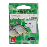 Water queen 210411021 9408BZ 28 mm Связанный Крючок Без Зазубрин Золотистый Grey 4 