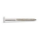 Euromarine VIXVBH0830-10 VBTH DIN 571 A4 8x30 mm Шуруп с шестигранной головкой 10 единицы Grey