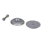 Super marine ANO601 Диск Zinc Анод Серебристый Grey 50 mm