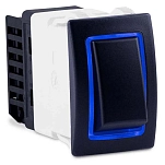 Sierra 11-RK40640B Тумблер Halo SPDT RK40640 с синей подсветкой Black / White