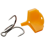 Savage gear 72326 Протектор тройного крючка Оранжевый Orange S 