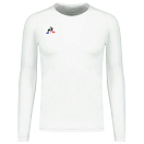 Купить Le coq sportif 1921857-NewOpticalWhite-XS Базовый слой с длинным рукавом Training Rugby Smartlayer Hiver Белая New Optical White XS 7ft.ru в интернет магазине Семь Футов