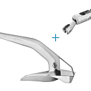 ULTRA MARINE Якорь вкл. Анкерный вертлюг и крюк / нержавеющая сталь / Вес якоря: 27 кг.