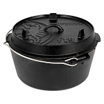 Petromax ft9-t Голландская печь с плоской Base 9L Черный Black