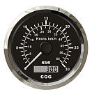 KUS 33452 Спидометр с GPS / 0-30 узлов / 85 мм / нержавеющая сталь