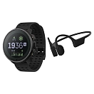 Купить Suunto R-143302271-BDL/SS050978000SS050946000 часы+наушники Vertical Solar Sonic отремонтированы Черный Black 7ft.ru в интернет магазине Семь Футов
