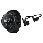 Suunto R-143302271-BDL/SS050978000SS050946000 часы+наушники Vertical Solar Sonic отремонтированы Черный Black