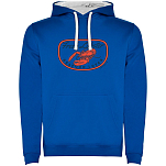 Kruskis SU1067030501C072 Толстовка с капюшоном Fresh Lobster Two-Colour Голубой Royal Blue / White L