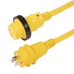 Marinco 69-199117 Электрический удлинитель 7.6 m 30A 125V Yellow 28x28x13