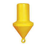 Plastimo 43404 Цилиндрический маркировочный буй Yellow 80 cm