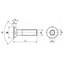 Купить Euromarine 700183-UNIT ISO 10642 A4 M6x16 mm Винт с потайной головкой HC Grey 7ft.ru в интернет магазине Семь Футов