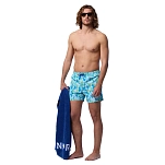 North sails 673746-C011-XS плавательные шорты Allover Volley Light Blue / Cactus Print XS