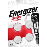 Energizer EGBCR20324 Литиевые кнопочные батареи 2032 4 ячейки в упаковке Серебристый Black