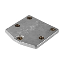 Купить Алюминиевый анод Tecnoseal 00843AL 160x150x16мм пластинчатый для привода ПЛМ Mercury Zeus Drive 7ft.ru в интернет магазине Семь Футов