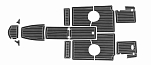 Комплект палубного покрытия для Феникс 510BR, тик черный, с обкладкой, Marine Rocket teak_510br_black_2