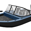 Моторная лодка, Триера 490 FISH, красный TR490_red