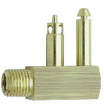 Attwood ATT-8873-6 Fuel Hose Fitting Mercury Male 1/4 Золотистый Brass 1/4 Inch 