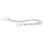 Euromarine 007393 50 cm Мяч Веревка 3 единицы  White 4 mm