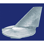Martyr anodes 194-CM61A4537100A Yamaha Skeg 225-250HP Алюминиевый анод Серый Grey