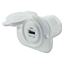 Купить Talamex 14504072 USB Розетка одиночная 2.4A с участием Промывать Рамка Белая White 7ft.ru в интернет магазине Семь Футов