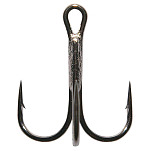 Mustad TR58NP-BN-6-B06 NP Round Bent Тройной Крючок Серебристый Black Nickel 6