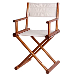 Складной стул Marine Business 63011BG 520x480x900мм из тика и бежевой олефиновой ткани