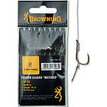 Browning 4706110 Feeder Method 0.220 Mm Связанные Крючки Зеленый Bronze 10 