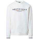 North sails 691279-0105-S Толстовка Embroidery Crew Белая Marshmallow S