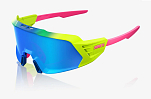 Спортивные очки 100% KORBIN X Satin Neon - Blue Mirror Lens, 60064-00006