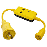 Hubbell 36-HBL105GF Адаптер с GFCI 30A Желтый  Yellow
