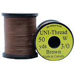 Uni products Z35WBR-UNIT линия Thread 42 m  Brown Waxed 3/0