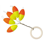 Grauvell 409204 Твердые овальные кольца 10 единицы измерения Желтый Yellow / Orange (5 pcs) 5 x 11 mm 