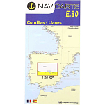 Navicarte 105121230 E30 R-12 Морские карты Комильяс-Льянес