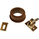 Goldenship GS72398 Защелка на локте и кольцо из тикового дерева Золотистый