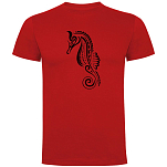 Kruskis CA65500160K211 Футболка с коротким рукавом Seahorse Tribal Красный Red S