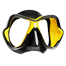Купить Маска для плавания двухлинзовая из бисиликона Mares X-Vision LiquidSkin 411045 черно-желтый/черно-желтый 7ft.ru в интернет магазине Семь Футов