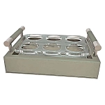 Marine business 42010 поднос с рюмками Waves Beige 20x15x5