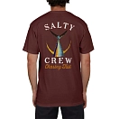 Купить Salty crew 20035092-MAROON-L Футболка с коротким рукавом Tailed Коричневый Maroon L 7ft.ru в интернет магазине Семь Футов
