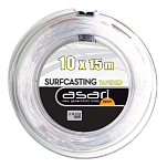 Asari LAPUR20 SurfCasting Leaders 10x15 M Линия Красный Red 0.20-0.57 mm 
