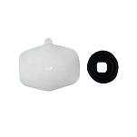 Выход для шланга Plastimo 16220 Ø25мм для ручной трюмной помпы 12760 из пластика белый