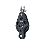 Блок одношкивный вертлюжный Ronstan Core Blocks серия 75 RF74110 1500/3000кг трос Ø14мм шкив Ø75мм со съёмной скобой и обушком для судов до 14м