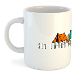 Kruskis 42611C186 Sit Under The Stars Кружка 325ml Бесцветный White