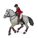 Papo 905051563 Конкурсная фигурка " Лошадь+Верхом" Многоцветный