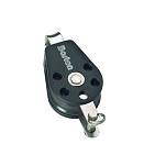 Barton marine 7805111 630kg 12 mm Один фиксированный шкив с канатной опорой Серебристый Black 58 x 135 mm